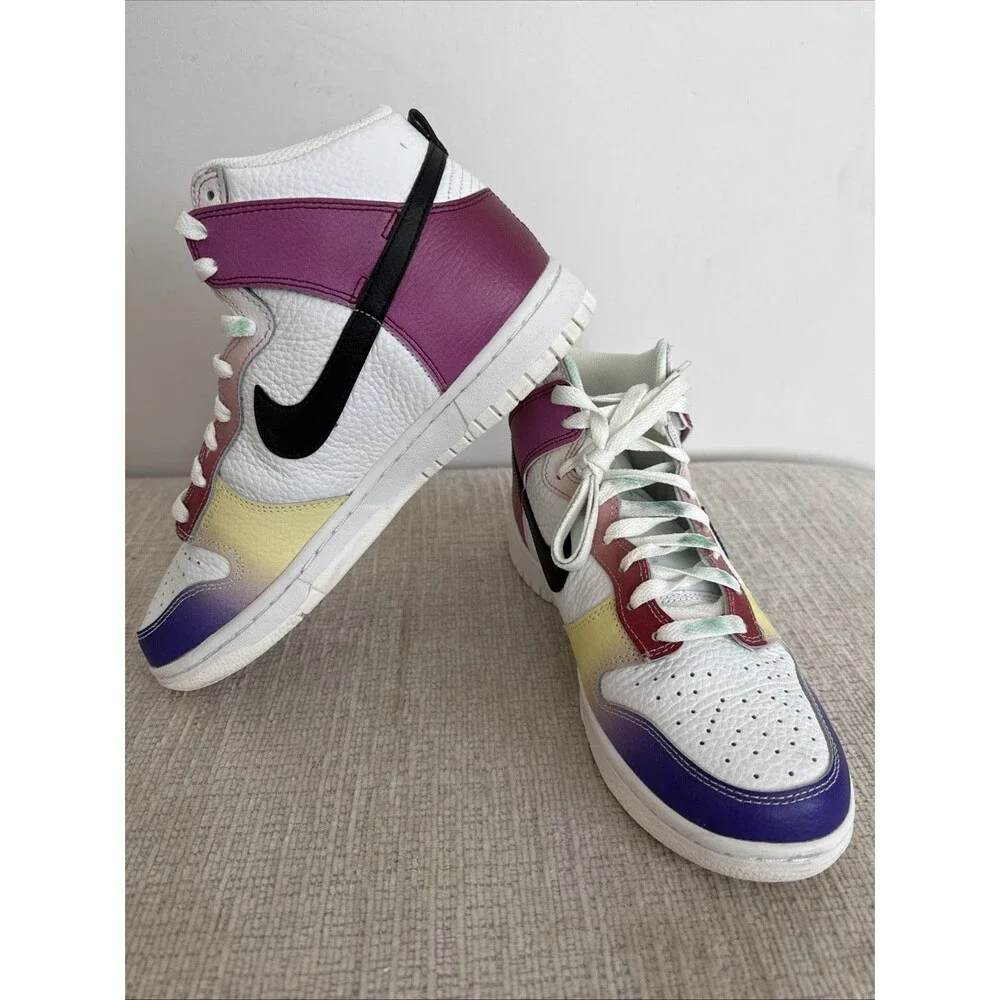 Nike Dunk High SE Women's Athletic Sneaker Multicolor, Size 8 - Picture 6 of 9